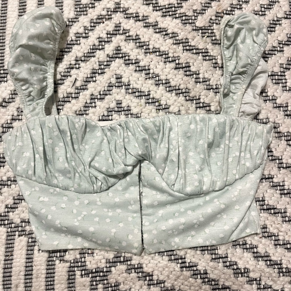 Princess Polly mint green/teal tank top